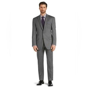 Jos. A. Bank Slim Fit Gray Men's Suit Blazer - 41R